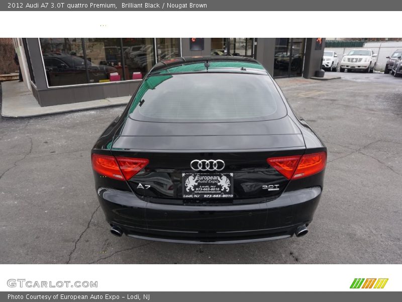 Brilliant Black / Nougat Brown 2012 Audi A7 3.0T quattro Premium
