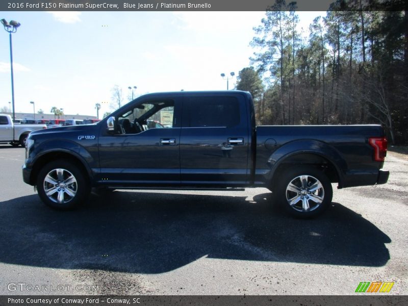 Blue Jeans / Platinum Brunello 2016 Ford F150 Platinum SuperCrew