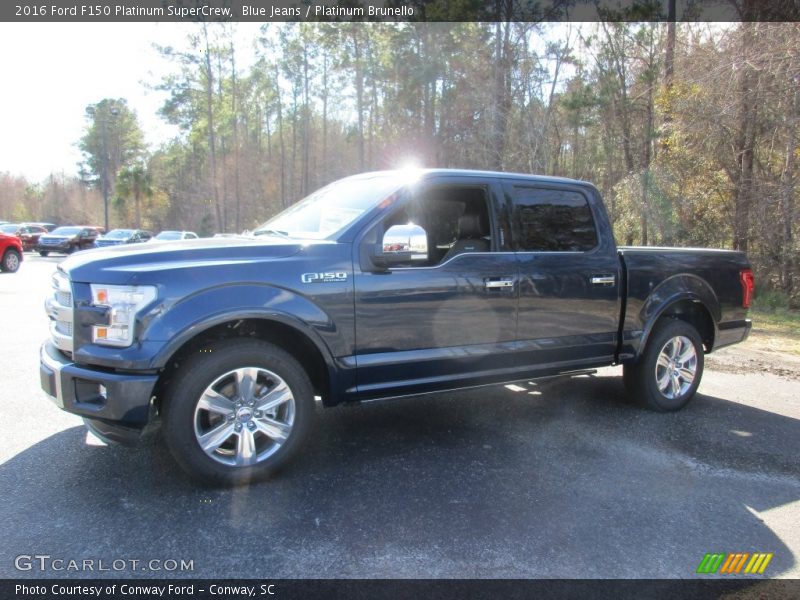 Blue Jeans / Platinum Brunello 2016 Ford F150 Platinum SuperCrew