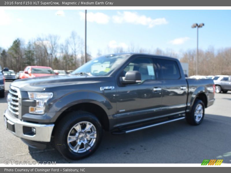 Magnetic / Medium Earth Gray 2016 Ford F150 XLT SuperCrew