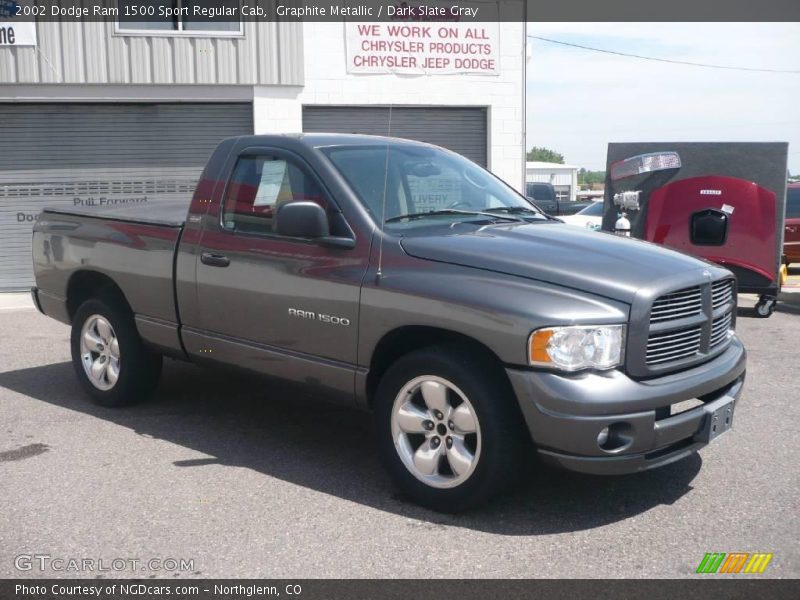 Graphite Metallic / Dark Slate Gray 2002 Dodge Ram 1500 Sport Regular Cab