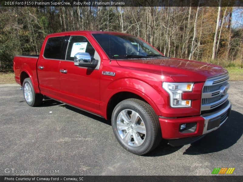 Front 3/4 View of 2016 F150 Platinum SuperCrew