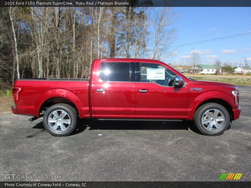 2016 F150 Platinum SuperCrew Ruby Red