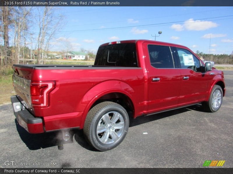 Ruby Red / Platinum Brunello 2016 Ford F150 Platinum SuperCrew