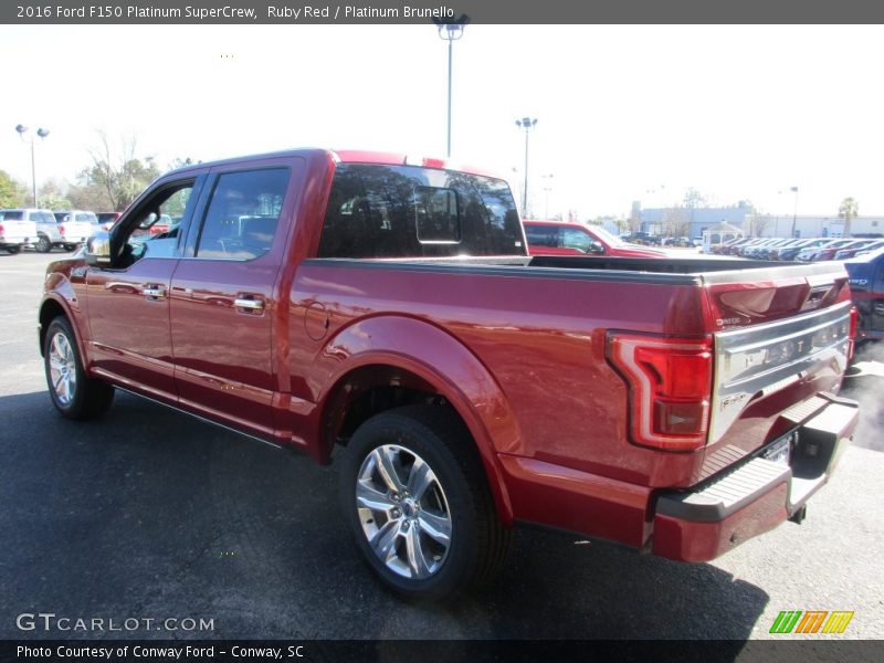 Ruby Red / Platinum Brunello 2016 Ford F150 Platinum SuperCrew