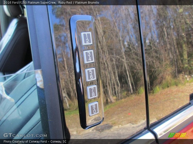Ruby Red / Platinum Brunello 2016 Ford F150 Platinum SuperCrew