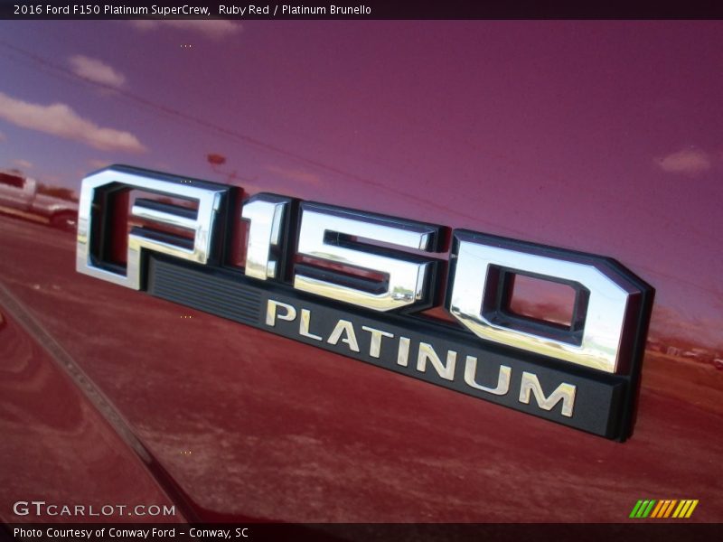 Ruby Red / Platinum Brunello 2016 Ford F150 Platinum SuperCrew
