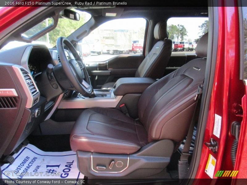 Ruby Red / Platinum Brunello 2016 Ford F150 Platinum SuperCrew