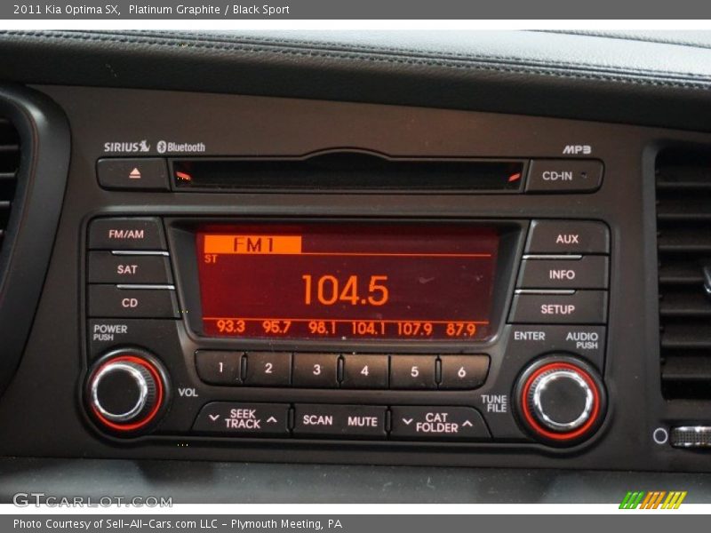Platinum Graphite / Black Sport 2011 Kia Optima SX
