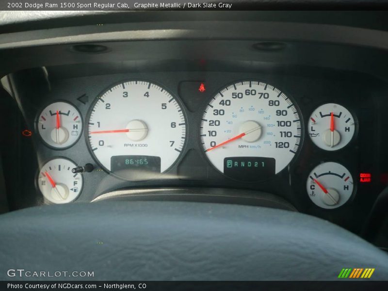 Graphite Metallic / Dark Slate Gray 2002 Dodge Ram 1500 Sport Regular Cab