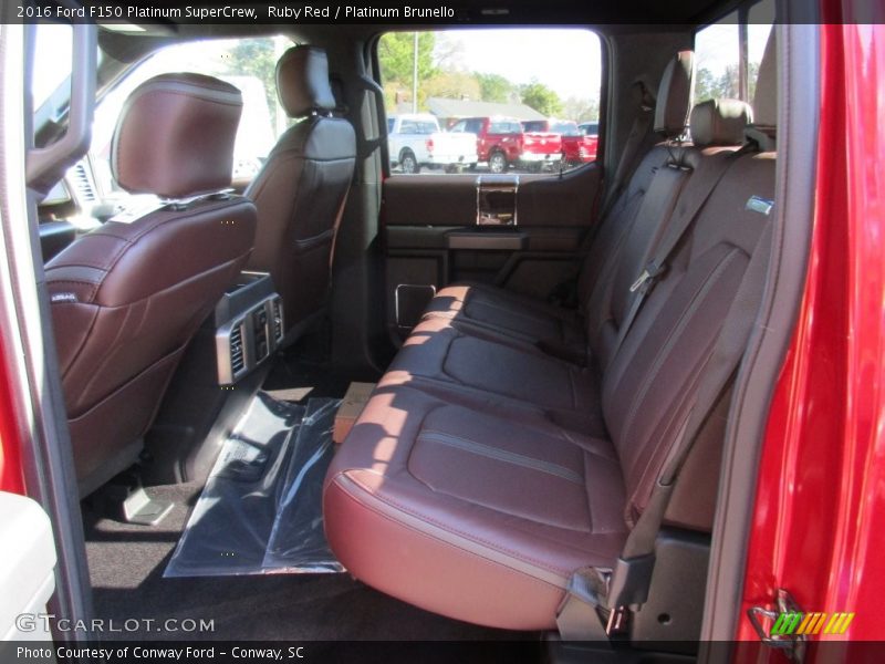 Ruby Red / Platinum Brunello 2016 Ford F150 Platinum SuperCrew