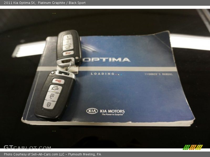 Platinum Graphite / Black Sport 2011 Kia Optima SX
