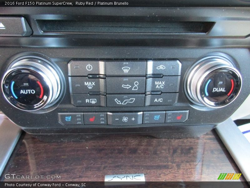 Ruby Red / Platinum Brunello 2016 Ford F150 Platinum SuperCrew