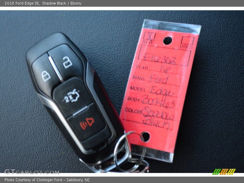 Shadow Black / Ebony 2016 Ford Edge SE