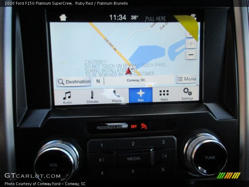 Ruby Red / Platinum Brunello 2016 Ford F150 Platinum SuperCrew