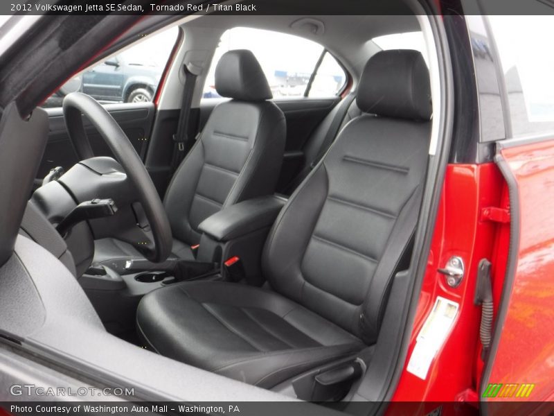 Tornado Red / Titan Black 2012 Volkswagen Jetta SE Sedan