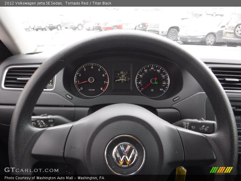 Tornado Red / Titan Black 2012 Volkswagen Jetta SE Sedan