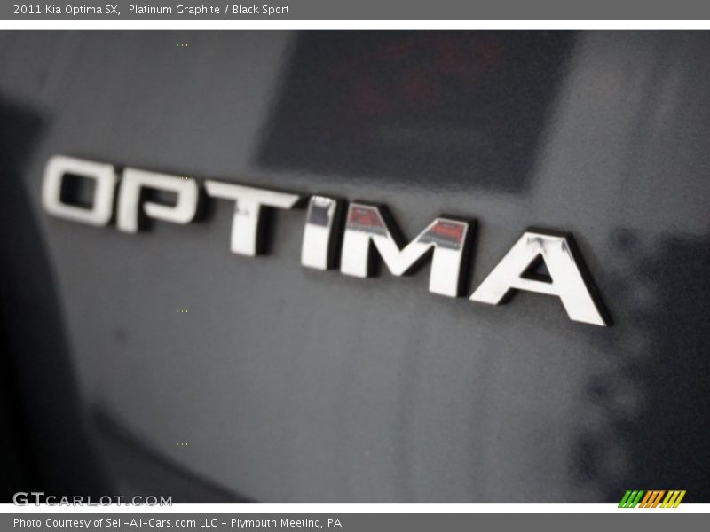 Platinum Graphite / Black Sport 2011 Kia Optima SX