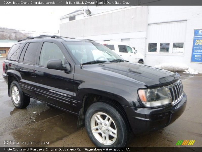 Brillant Black Crystal Pearl / Dark Slate Gray 2004 Jeep Grand Cherokee Laredo 4x4