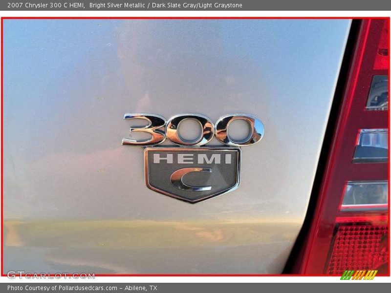 Bright Silver Metallic / Dark Slate Gray/Light Graystone 2007 Chrysler 300 C HEMI