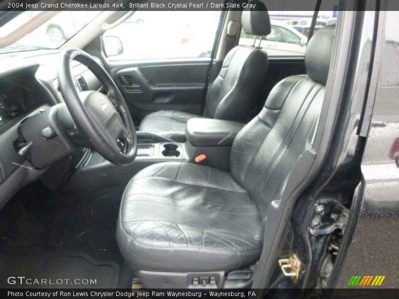 Brillant Black Crystal Pearl / Dark Slate Gray 2004 Jeep Grand Cherokee Laredo 4x4