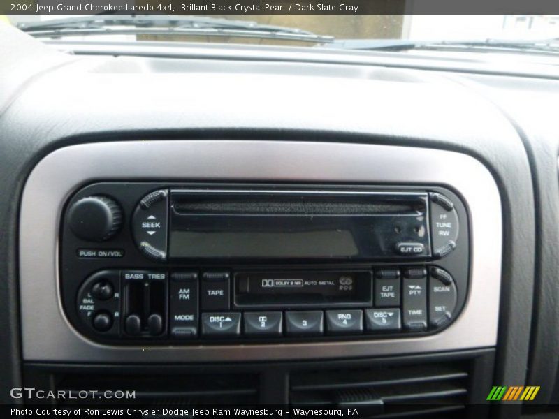 Brillant Black Crystal Pearl / Dark Slate Gray 2004 Jeep Grand Cherokee Laredo 4x4