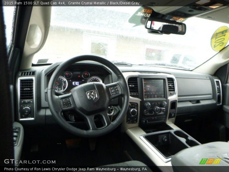 Granite Crystal Metallic / Black/Diesel Gray 2015 Ram 1500 SLT Quad Cab 4x4