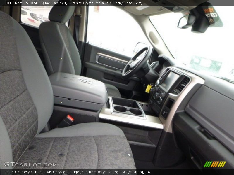 Granite Crystal Metallic / Black/Diesel Gray 2015 Ram 1500 SLT Quad Cab 4x4
