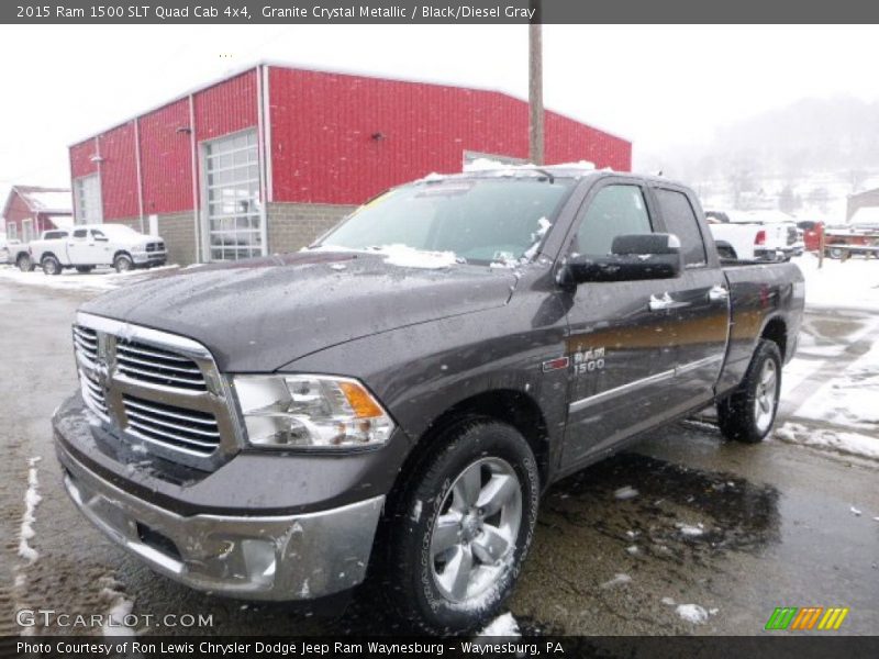Granite Crystal Metallic / Black/Diesel Gray 2015 Ram 1500 SLT Quad Cab 4x4