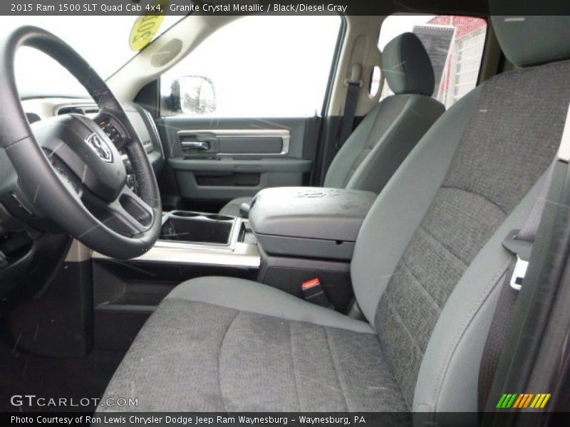Granite Crystal Metallic / Black/Diesel Gray 2015 Ram 1500 SLT Quad Cab 4x4
