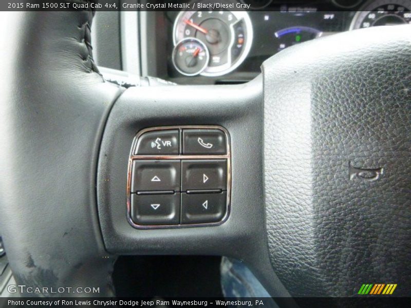 Granite Crystal Metallic / Black/Diesel Gray 2015 Ram 1500 SLT Quad Cab 4x4
