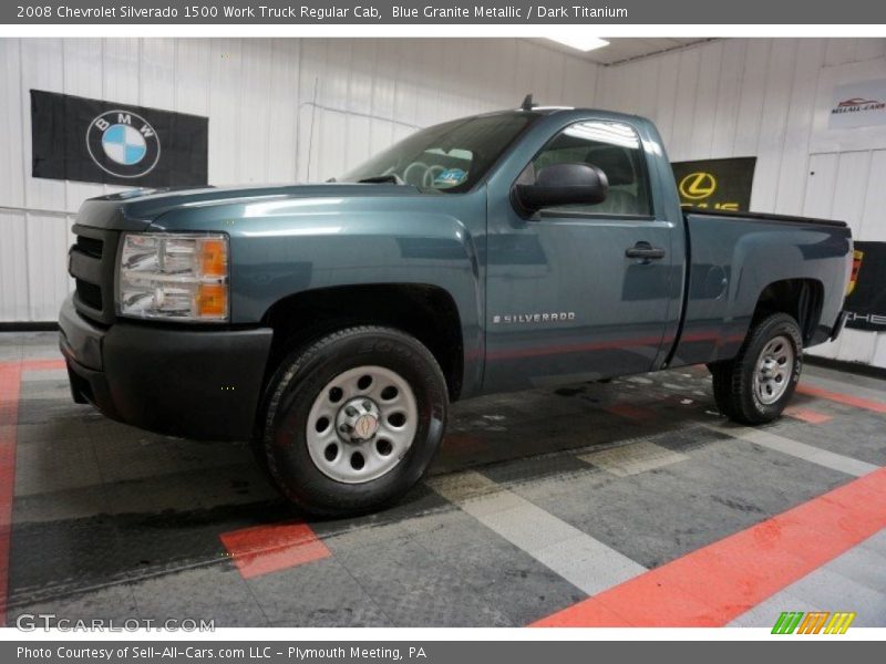 Blue Granite Metallic / Dark Titanium 2008 Chevrolet Silverado 1500 Work Truck Regular Cab