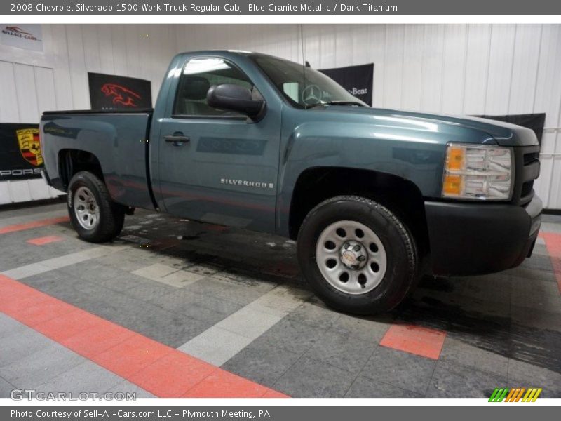 Blue Granite Metallic / Dark Titanium 2008 Chevrolet Silverado 1500 Work Truck Regular Cab