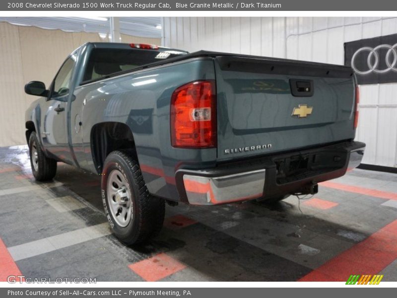 Blue Granite Metallic / Dark Titanium 2008 Chevrolet Silverado 1500 Work Truck Regular Cab