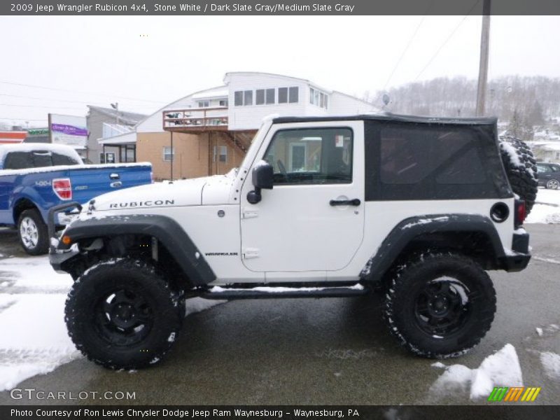 Stone White / Dark Slate Gray/Medium Slate Gray 2009 Jeep Wrangler Rubicon 4x4