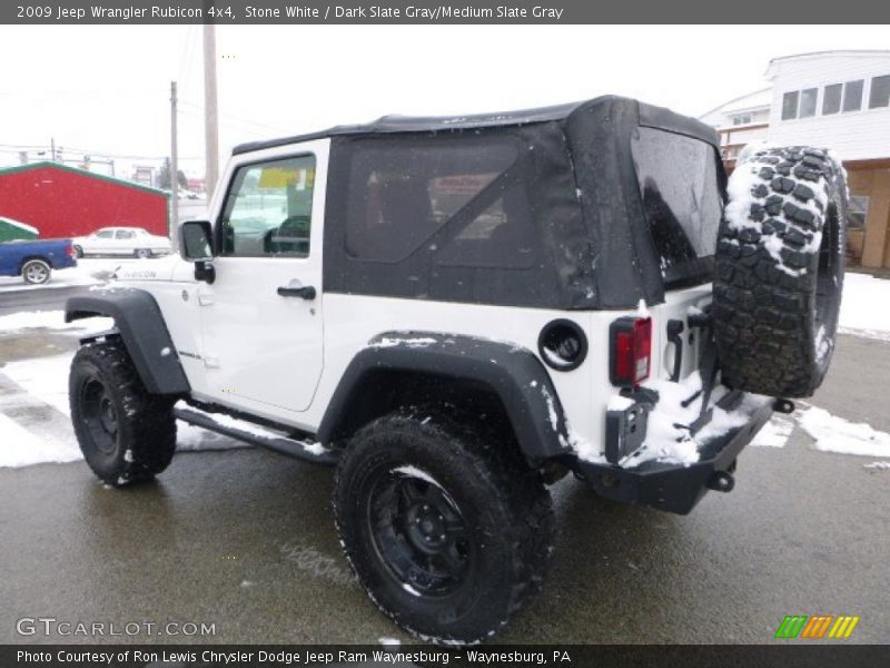 Stone White / Dark Slate Gray/Medium Slate Gray 2009 Jeep Wrangler Rubicon 4x4