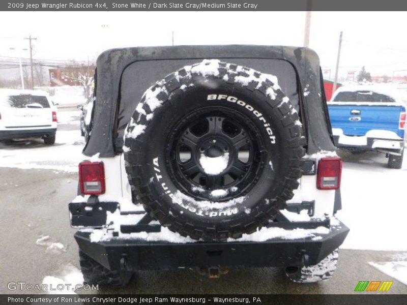 Stone White / Dark Slate Gray/Medium Slate Gray 2009 Jeep Wrangler Rubicon 4x4