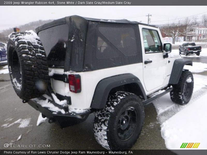 Stone White / Dark Slate Gray/Medium Slate Gray 2009 Jeep Wrangler Rubicon 4x4