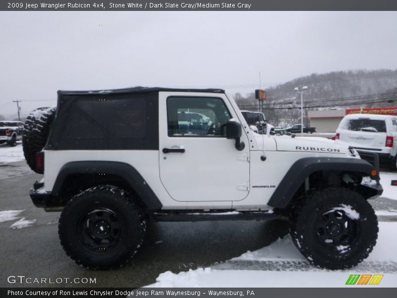 Stone White / Dark Slate Gray/Medium Slate Gray 2009 Jeep Wrangler Rubicon 4x4