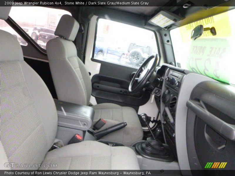 Stone White / Dark Slate Gray/Medium Slate Gray 2009 Jeep Wrangler Rubicon 4x4