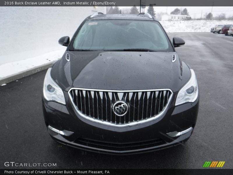 Iridium Metallic / Ebony/Ebony 2016 Buick Enclave Leather AWD