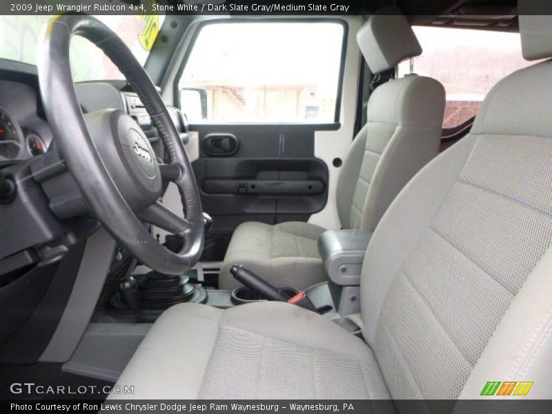 Stone White / Dark Slate Gray/Medium Slate Gray 2009 Jeep Wrangler Rubicon 4x4