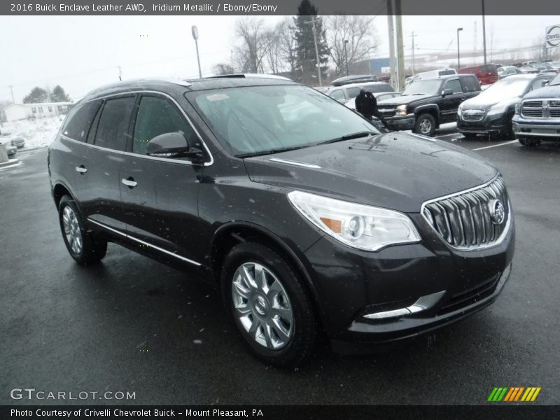 Iridium Metallic / Ebony/Ebony 2016 Buick Enclave Leather AWD