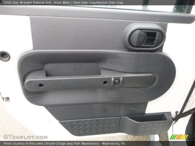 Stone White / Dark Slate Gray/Medium Slate Gray 2009 Jeep Wrangler Rubicon 4x4