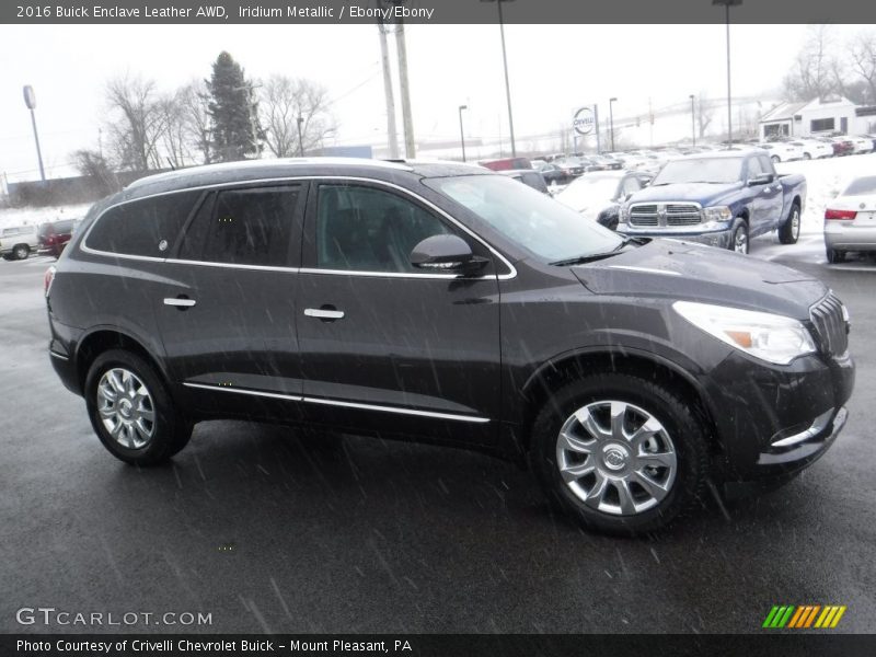 Iridium Metallic / Ebony/Ebony 2016 Buick Enclave Leather AWD