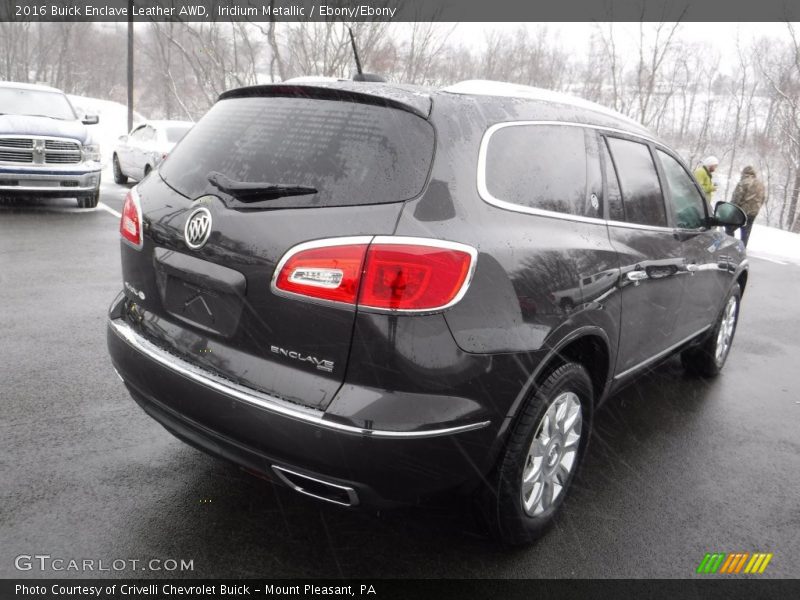 Iridium Metallic / Ebony/Ebony 2016 Buick Enclave Leather AWD