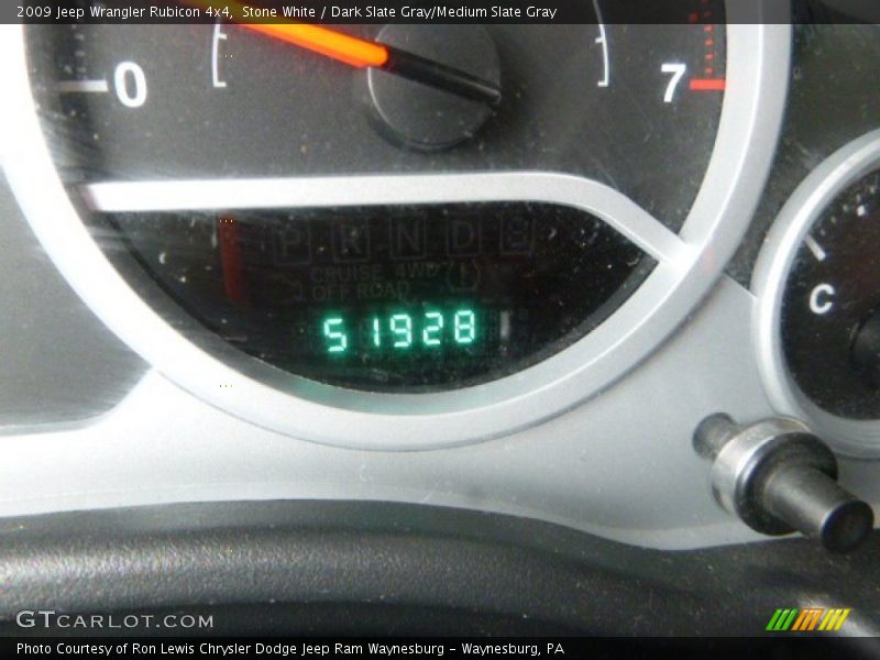 Stone White / Dark Slate Gray/Medium Slate Gray 2009 Jeep Wrangler Rubicon 4x4