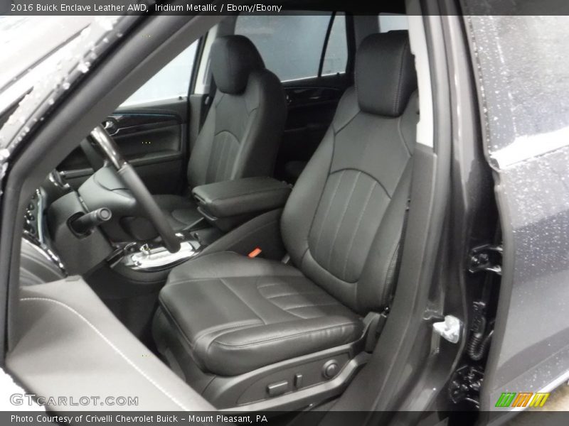 Iridium Metallic / Ebony/Ebony 2016 Buick Enclave Leather AWD