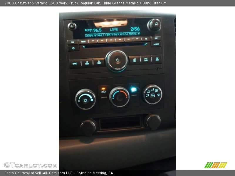 Blue Granite Metallic / Dark Titanium 2008 Chevrolet Silverado 1500 Work Truck Regular Cab