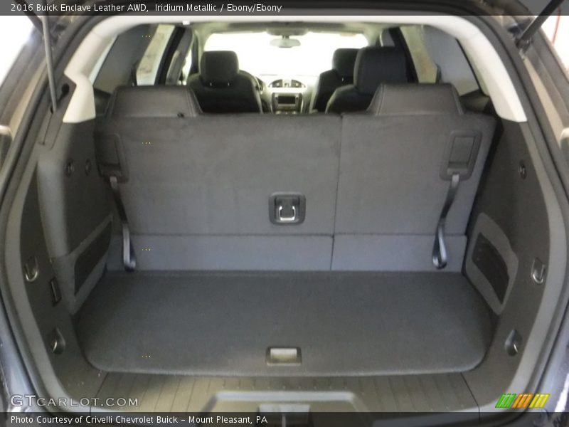 Iridium Metallic / Ebony/Ebony 2016 Buick Enclave Leather AWD